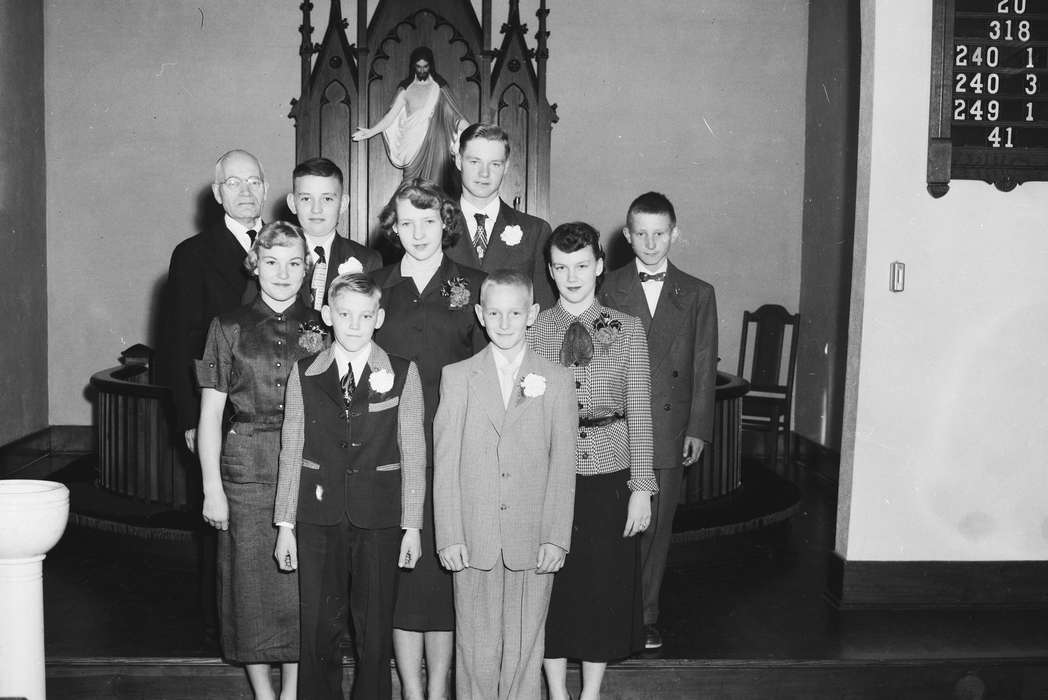 Portraits - Group, Iowa, Religion, IA, United States, Photos, historic, Coon Rapids, history, Religious Structures, ia, Coon Rapids Enterprise, Children, lutheran church