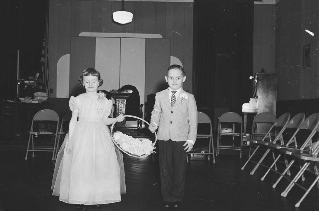 flowers, Portraits - Group, Iowa, folding chair, IA, United States, Photos, historic, Coon Rapids, history, basket, piano, ia, Coon Rapids Enterprise, Children