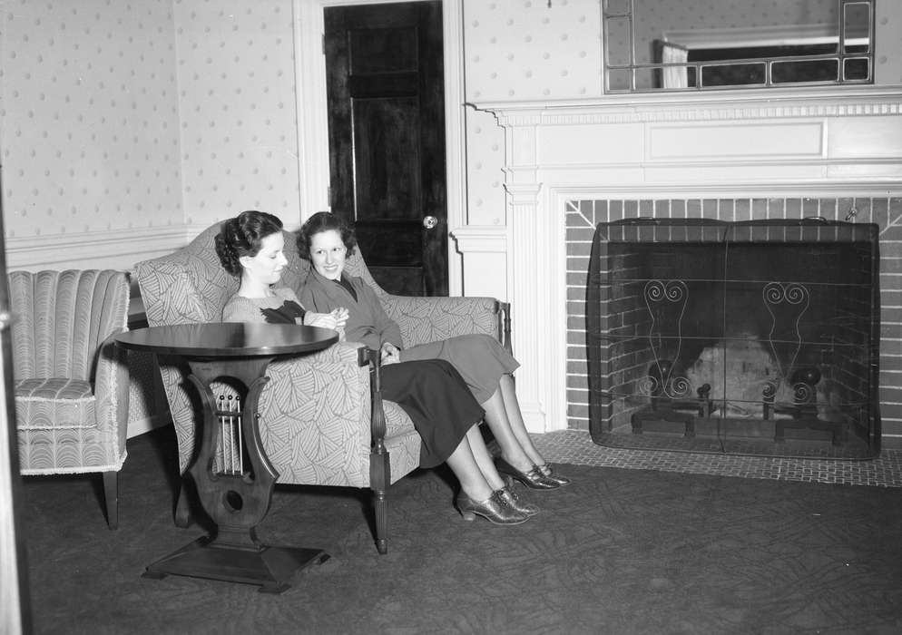 lounge, history of Iowa, fireplace, iowa state teachers college, UNI Special Collections & University Archives, Leisure, dorm, Schools and Education, Iowa, university of northern iowa, dormitory, Cedar Falls, IA, uni, Iowa History