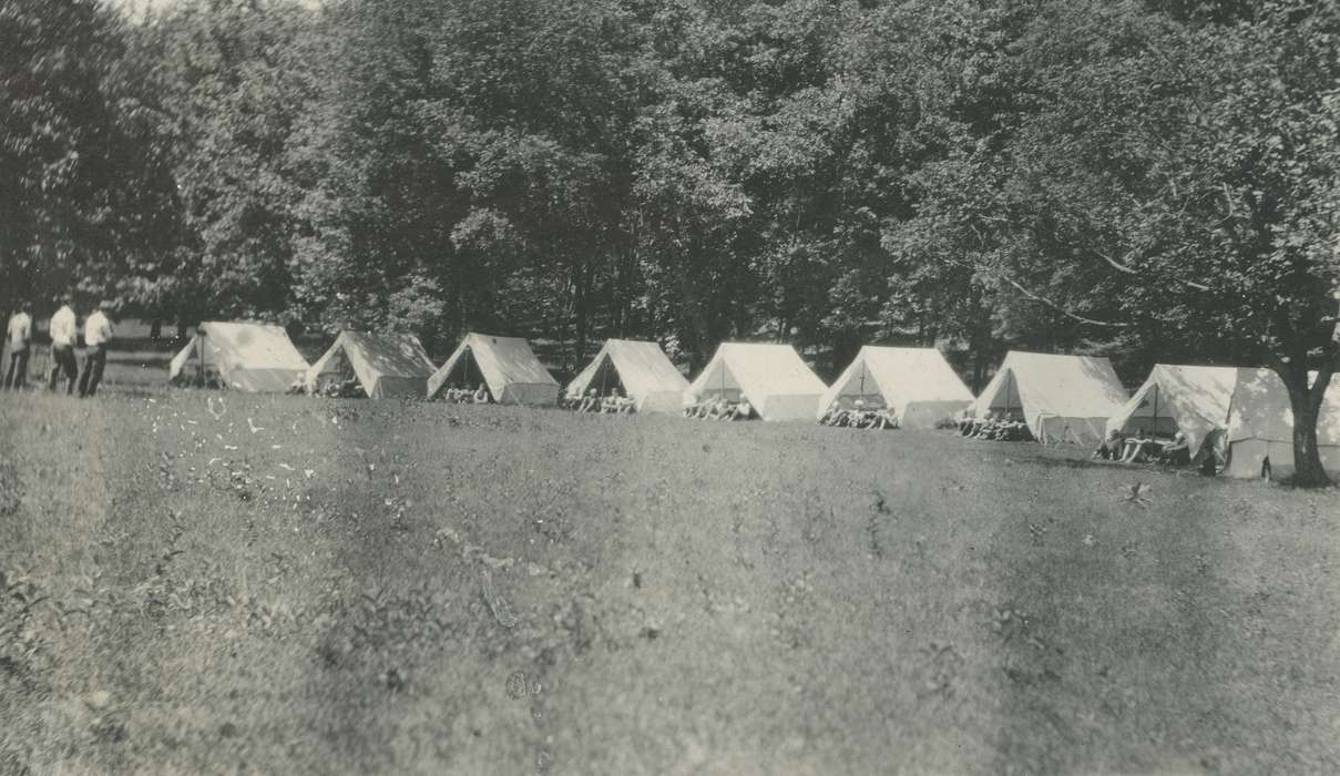 camping, boy scouts, Lehigh, IA, Children, Iowa History, tents, Outdoor Recreation, McMurray, Doug, Iowa, history of Iowa
