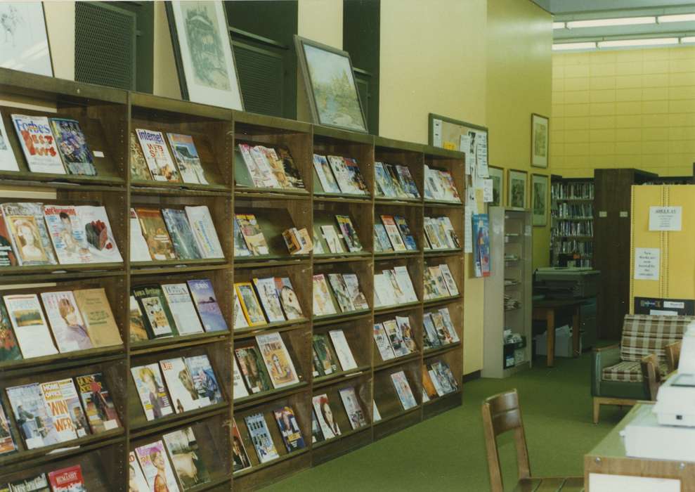 Waverly Public Library, bookshelf, Iowa History, books, history of Iowa, Iowa, Leisure