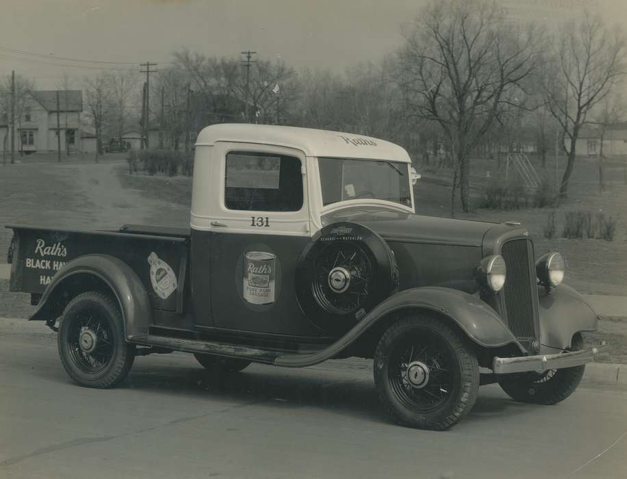 O'Brink, Lisa, Iowa, tire, Cities and Towns, tires, Iowa History, Motorized Vehicles, delivery, history of Iowa, spare, chevrolet, chevy, truck