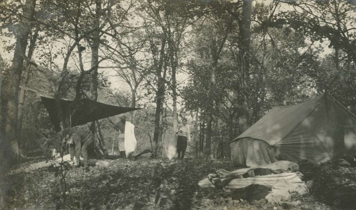tent, boy scouts, Outdoor Recreation, Iowa, McMurray, Doug, Iowa History, camping, history of Iowa, woods, Webster City, IA