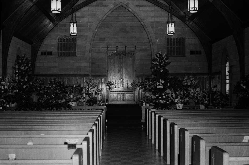 pews, Religious Structures, United States, history, ia, flowers, Photos, altar, Coon Rapids Enterprise, historic, Cemeteries and Funerals, Iowa, IA, catholic church, Coon Rapids, cross