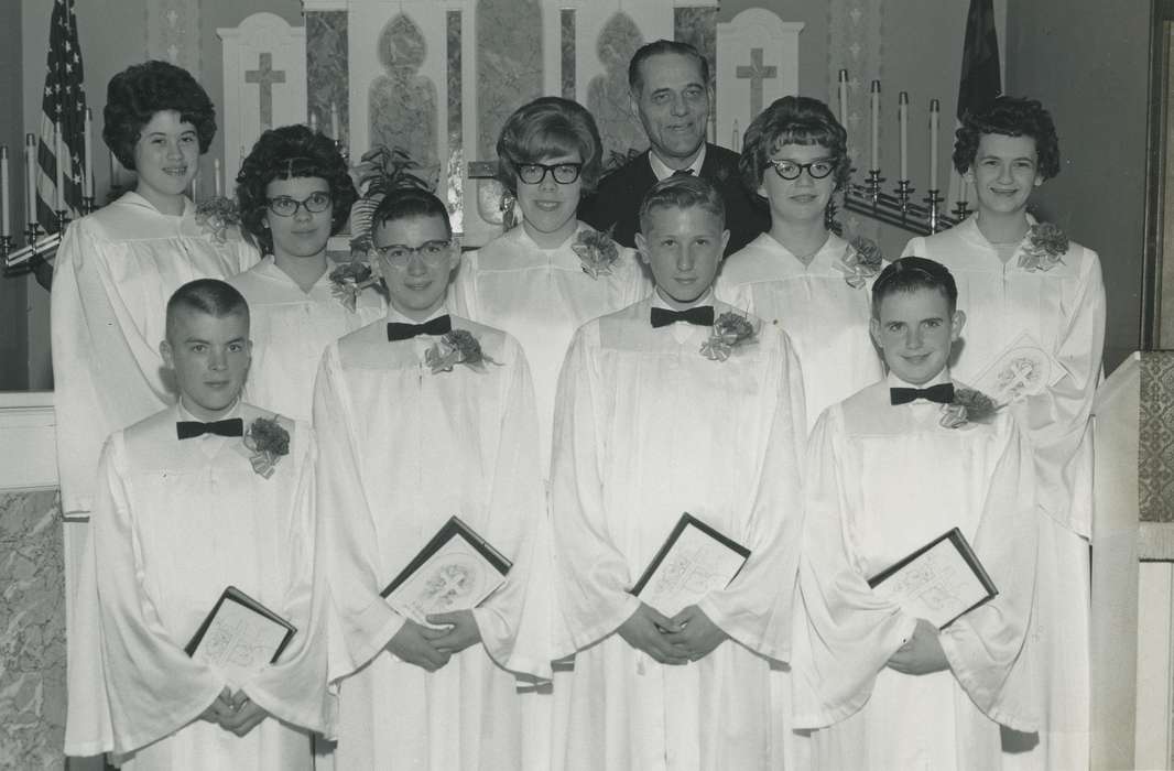 bible, pastor, Iowa, plant, candle, Children, ia, bowtie, cross, Religion, Portraits - Group, history, historic, Coon Rapids Enterprise, habit, Religious Structures, Photos, christianity
