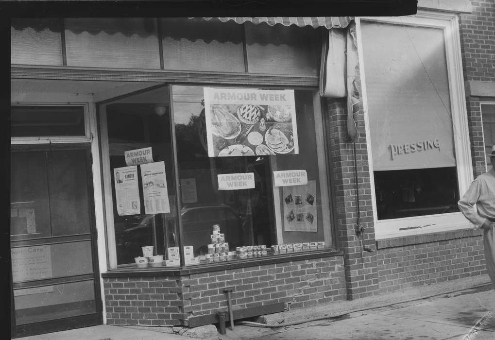 Businesses and Factories, Iowa, IA, United States, posters, store front, Food and Meals, Photos, historic, Coon Rapids, cans, history, ia, Coon Rapids Enterprise, business