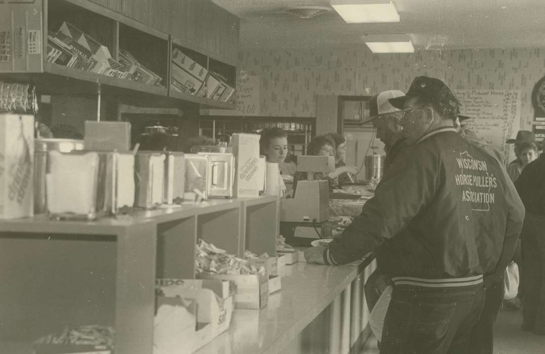 cafeteria, Iowa, lunch counter, correct date needed, farmers, Iowa History, Waverly Public Library, Food and Meals, Businesses and Factories, Labor and Occupations, history of Iowa