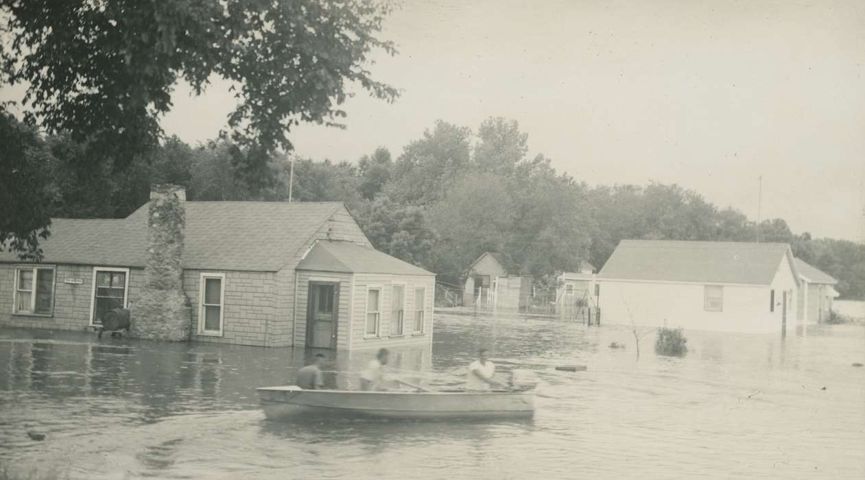 boat, McMurray, Doug, house, history of Iowa, Floods, Iowa History, Iowa, Webster City, IA, Cities and Towns