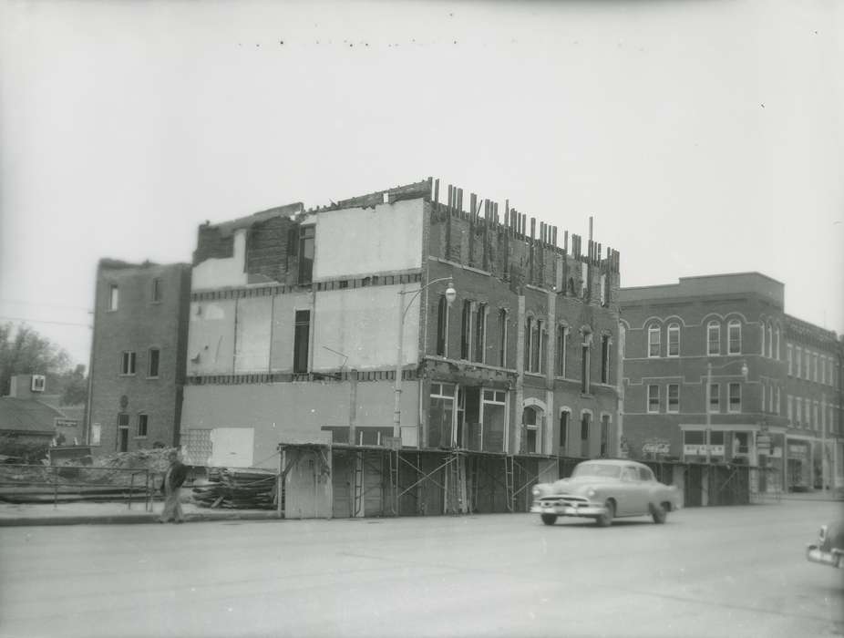 Cities and Towns, brick building, demolition, Waverly Public Library, Iowa History, Iowa, history of Iowa, Main Streets & Town Squares