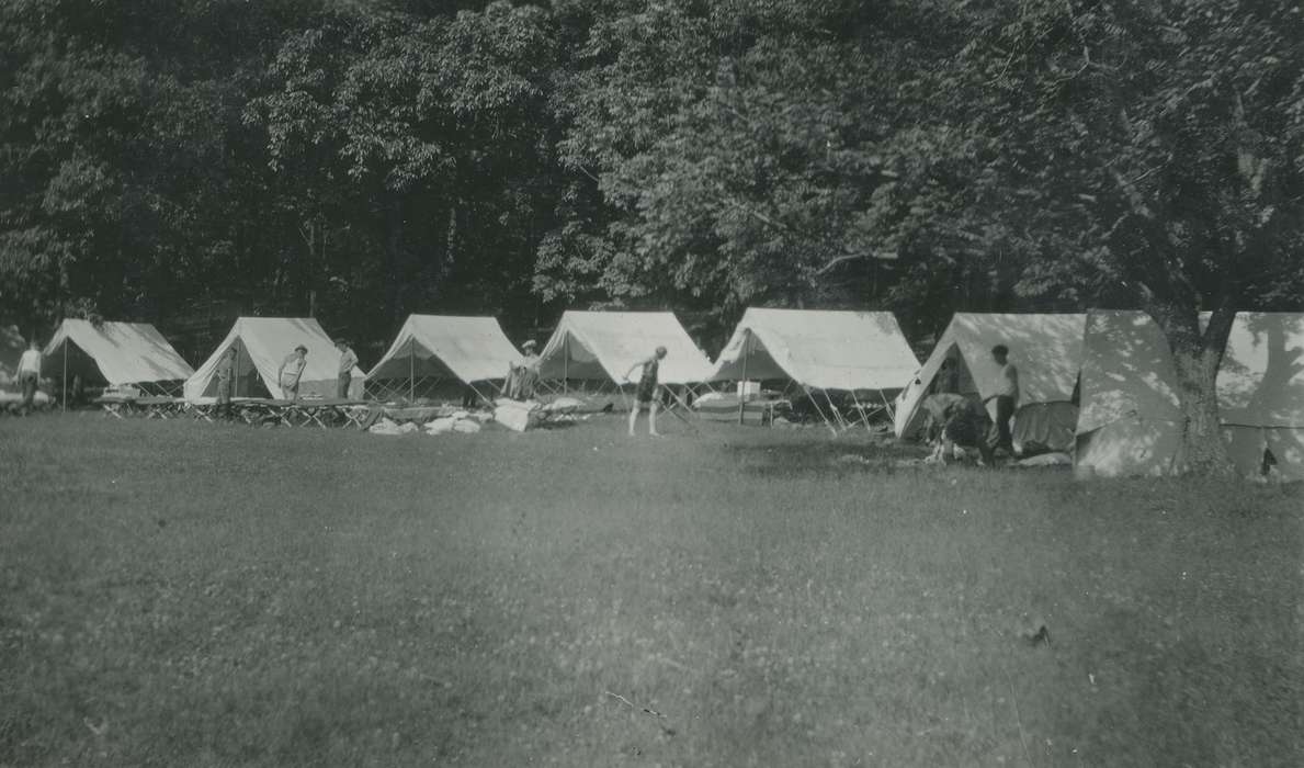 tent, boy scouts, Outdoor Recreation, history of Iowa, Iowa, camp, Children, camping, McMurray, Doug, Iowa History, Lehigh, IA, tents