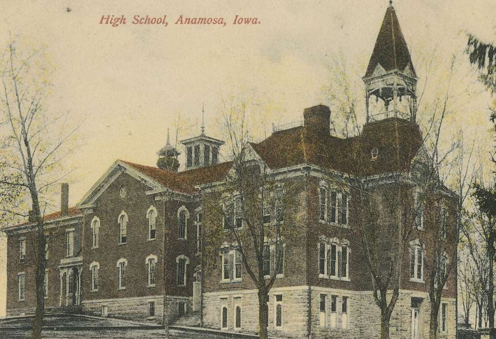 Hatcher, Cecilia, Schools and Education, Anamosa, IA, Iowa, Iowa History, history of Iowa, high school
