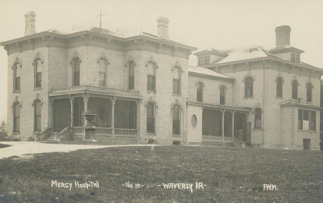 history of Iowa, Waverly, IA, Waverly Public Library, mercy hospital, Iowa History, Iowa, Hospitals