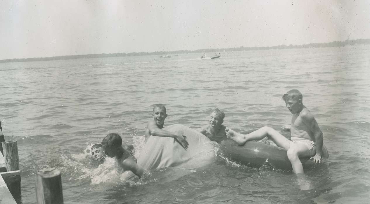 lake, boy scouts, McMurray, Doug, Children, Lakes, Rivers, and Streams, swimming, Iowa History, Leisure, swimmers, Iowa, history of Iowa, Clear Lake, IA
