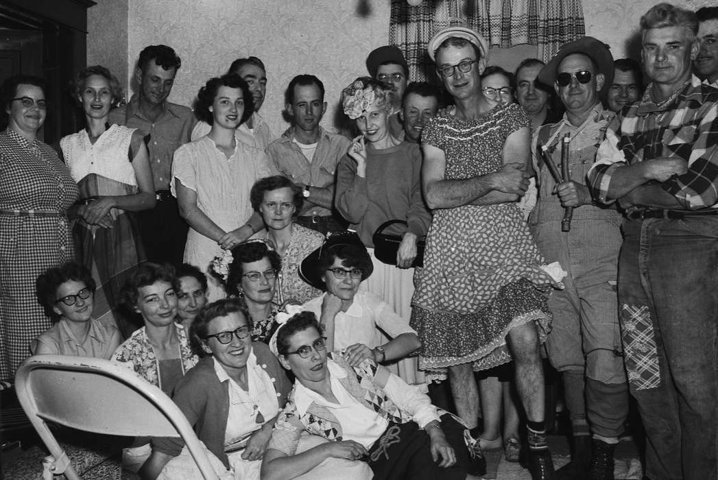 Coon Rapids Enterprise, United States, ia, IA, plaid shirt, Coon Rapids, costume, Leisure, slingshot, Photos, historic, Iowa, history, Portraits - Group, adult man, woman