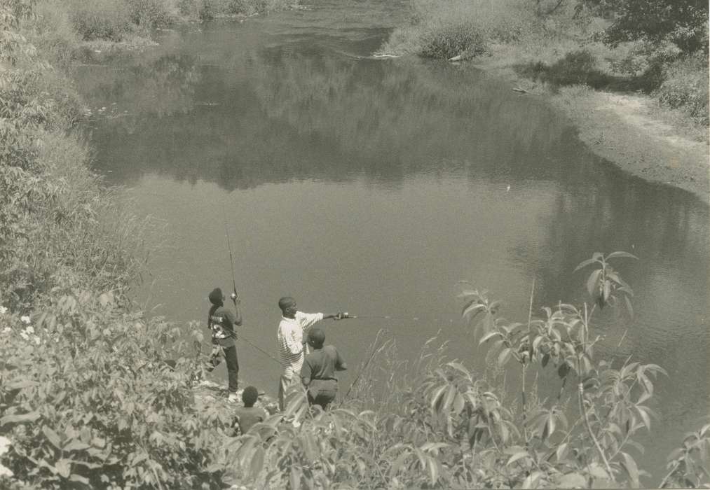 Black Hawk, boys & girls clubs of america, Boys & Girls Clubs of the Cedar Valley, IA, Iowa, fishing trip, boys and girls clubs of america, Children, ia, Lakes, Rivers, and Streams, outdoors, pond, Leisure, history, historic, Waterloo, United States, fishing, People of Color, Photos