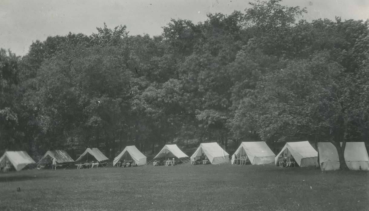 boy scouts, McMurray, Doug, tents, Iowa History, Lehigh, IA, camping, Iowa, history of Iowa, Outdoor Recreation