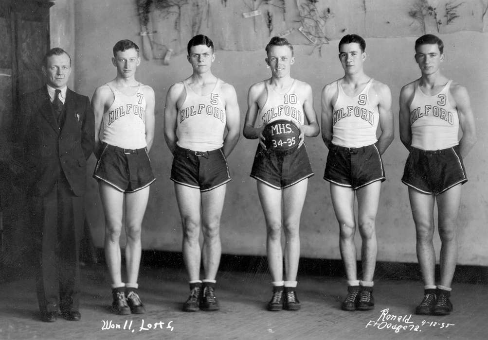 Schools and Education, basketball, Fuller, Steven, Iowa History, Portraits - Group, team, men, Story County, IA, Iowa, history of Iowa, Sports