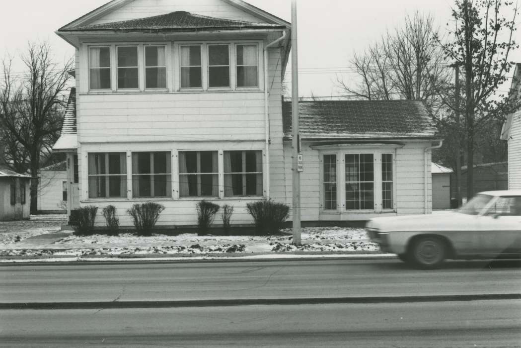 Homes, Waverly Public Library, Iowa, history of Iowa, house, car, Iowa History
