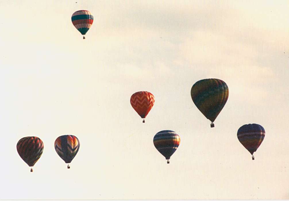 hot air balloon, Fairs and Festivals, Iowa, Iowa History, Waterloo, IA, Outdoor Recreation, Fuller, Steven, sky, history of Iowa
