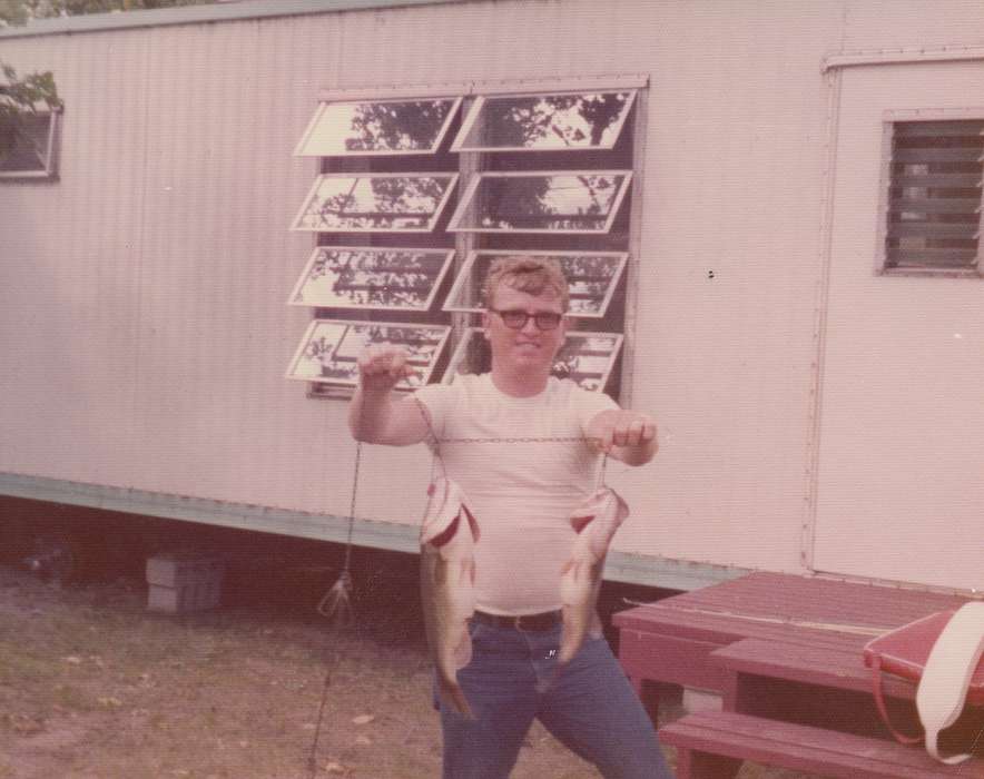largemouth bass, fish, Iowa History, Nichols, Roger, history of Iowa, Outdoor Recreation, Council Bluffs, IA, Portraits - Individual, Iowa