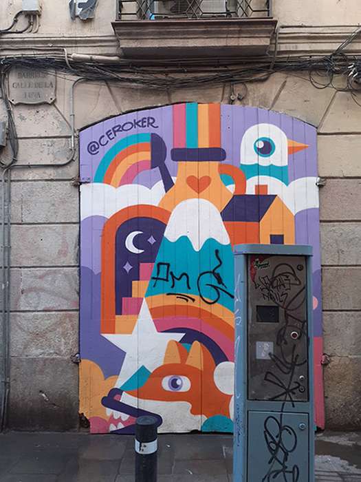 Spain, historic, history, Animals, Photos, streetart, bird, StreetArtCEI, fox