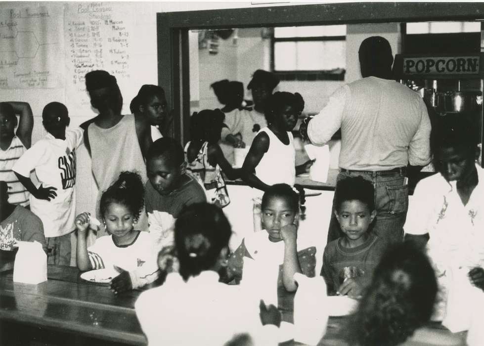 meal, Black Hawk, eating, boys & girls clubs of america, Boys & Girls Clubs of the Cedar Valley, children, IA, Iowa, boys and girls clubs of america, Children, ia, child, history, historic, Waterloo, cafeteria, United States, Photos