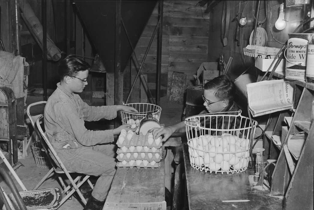 Iowa, cartons, IA, United States, Food and Meals, Photos, kids, historic, Coon Rapids, Coon Rapids Enterprise, history, basket, ia, counting, Children, eggs