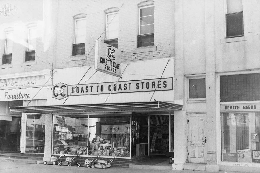 lawn mower, Businesses and Factories, storefront, United States, history, store, ia, Photos, Coon Rapids Enterprise, historic, Iowa, IA, Coon Rapids