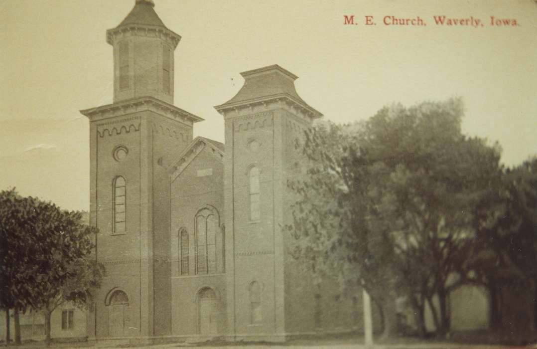 church, Religious Structures, correct date needed, Waverly Public Library, Iowa History, Waverly, IA, Iowa, history of Iowa