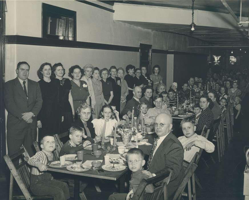Kral, Ty, ia, Food and Meals, man, boy, Iowa, history, Photos, gathering, Families, Portraits - Group, Children, woman, United States, historic, girl