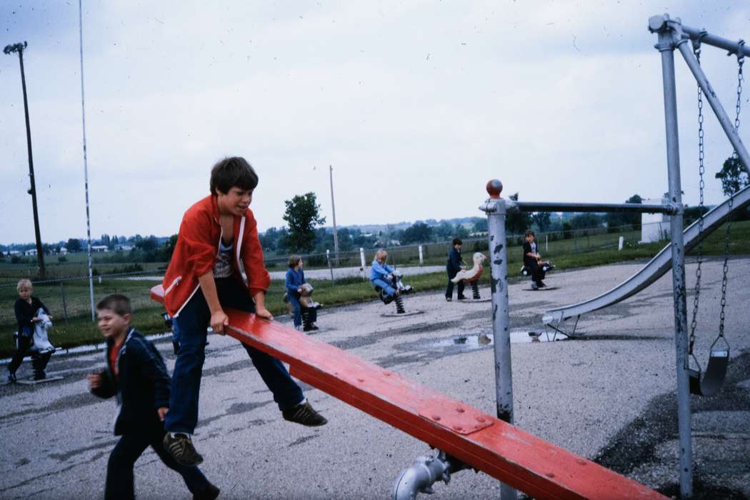 Outdoor Recreation, see-saw, Iowa, Coon Rapids Enterprise, playground, school trip, missouri trip, IA, history, historic, Coon Rapids, ia, Schools and Education, United States, Children, Photos
