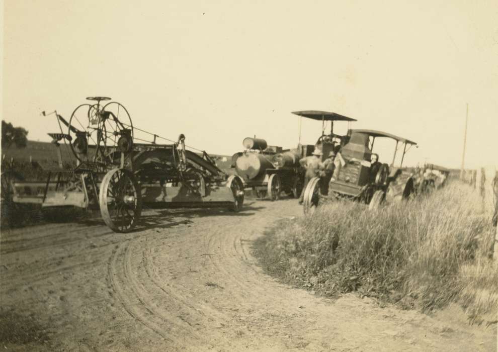 dirt road, Farms, Farming Equipment, tractor, Dubuque County, IA, Iowa History, Tucker, Rose, Iowa, history of Iowa