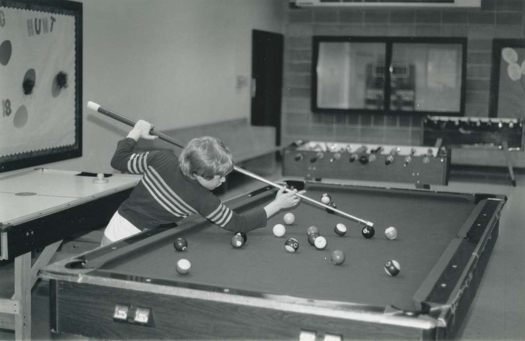 Black Hawk, boys & girls clubs of america, Boys & Girls Clubs of the Cedar Valley, IA, Iowa, boys and girls clubs of america, recreation, ia, Children, rec room, Schools and Education, history, historic, Waterloo, United States, pool table, boy, Photos