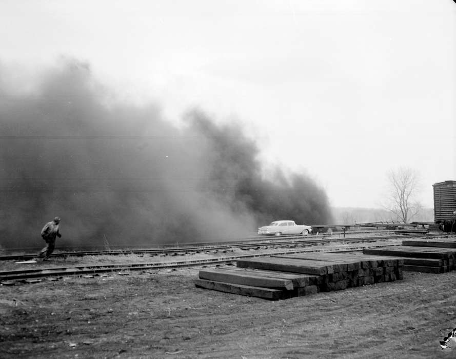 Train Stations, Lemberger, LeAnn, Iowa History, car, train track, railroad, Iowa, Ottumwa, IA, history of Iowa, coal chute, Motorized Vehicles