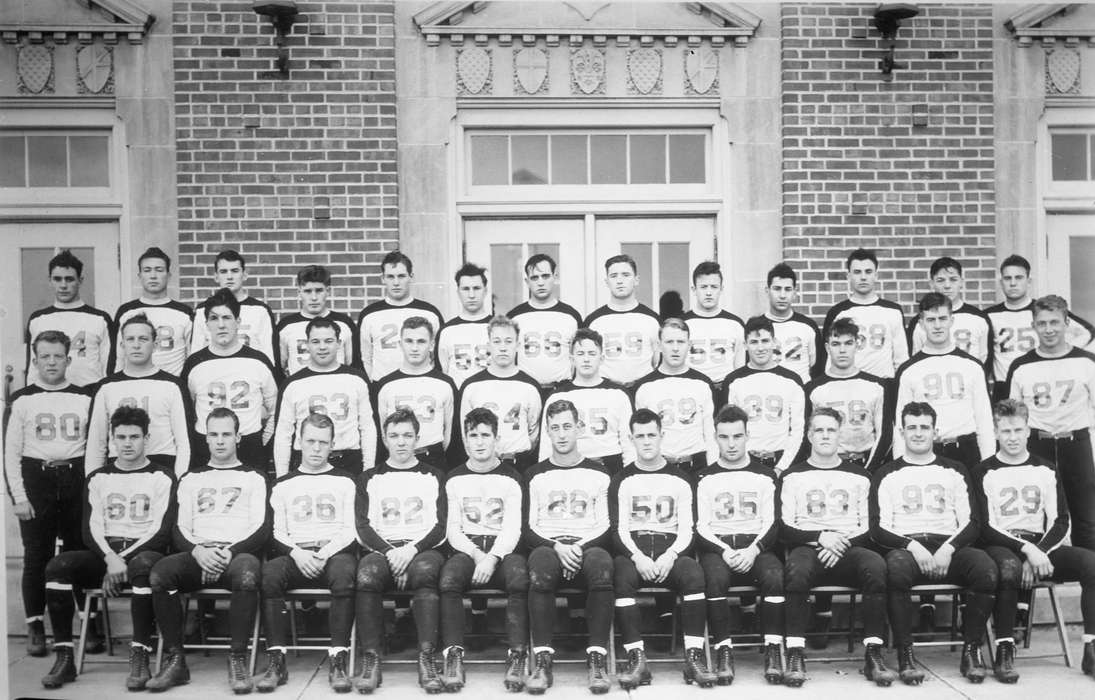 uni, UNI Special Collections & University Archives, Sports, Iowa History, Cedar Falls, IA, history of Iowa, iowa state teachers college, football team, football game, Portraits - Group, Schools and Education, university of northern iowa, football, Iowa