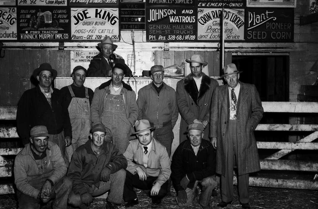 Labor and Occupations, ia, Iowa, history, IA, United States, Coon Rapids, Photos, Coon Rapids Enterprise, Portraits - Group, historic, auction, Businesses and Factories