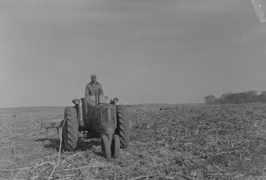 open fields, history, Photos, Farming Equipment, farmer, Labor and Occupations, seed, Iowa, IA, Motorized Vehicles, Portraits - Individual, tractor, United States, ia, Coon Rapids Enterprise, historic, Coon Rapids, Farms