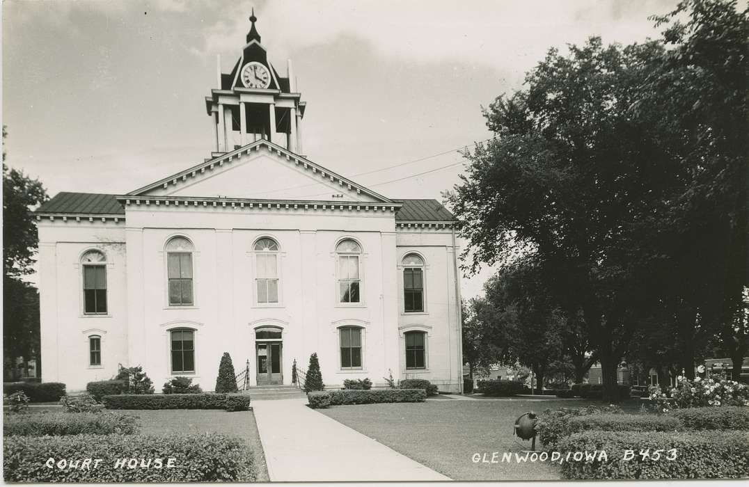 courthouse, Glenwood, IA, Main Streets & Town Squares, Cities and Towns, Iowa History, history of Iowa, Dean, Shirley, Iowa