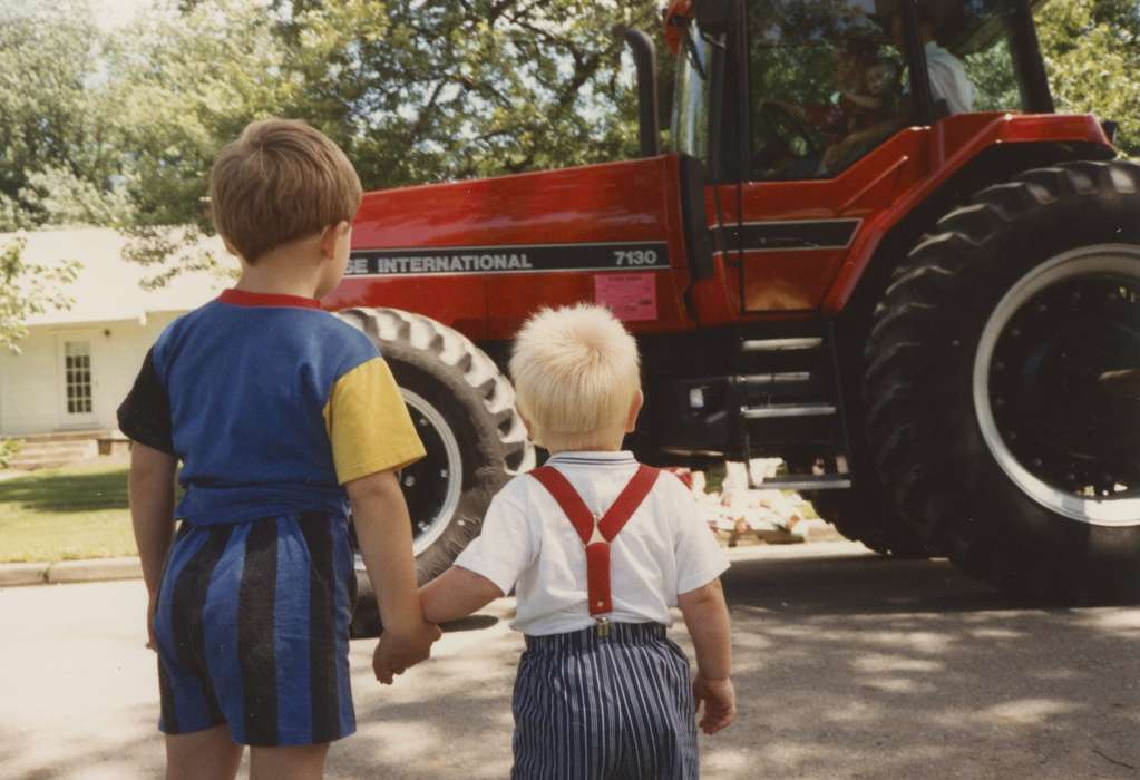 4th of july, Fairs and Festivals, Farming Equipment, Children, tractor, Iowa History, parade, case ih, Holidays, Iowa, Whitting, IA, history of Iowa, Motorized Vehicles, Benjamin, Laurie