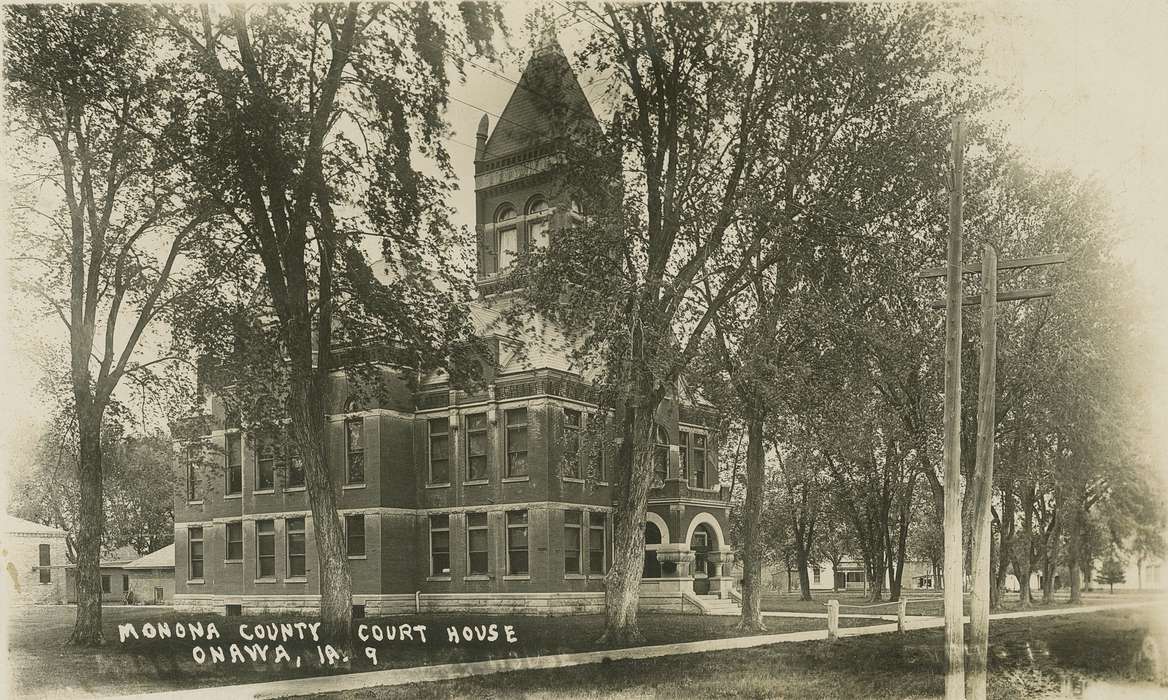 courthouse, Prisons and Criminal Justice, Iowa History, Dean, Shirley, history of Iowa, Onawa, IA, Cities and Towns, Iowa