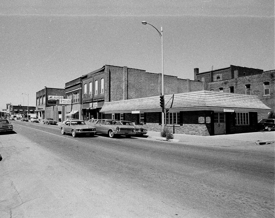 history of Iowa, Cities and Towns, Ottumwa, IA, car, Businesses and Factories, mustang, Iowa History, street, Iowa, mainstreet, downtown, Motorized Vehicles, Main Streets & Town Squares, Lemberger, LeAnn