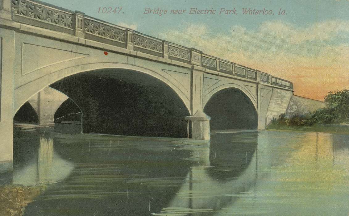 ia, river, IA, history, postcard, bridge, Waterloo, historic, Lakes, Rivers, and Streams, Olsson, Ann and Jons, Iowa, Black Hawk, United States, Photos