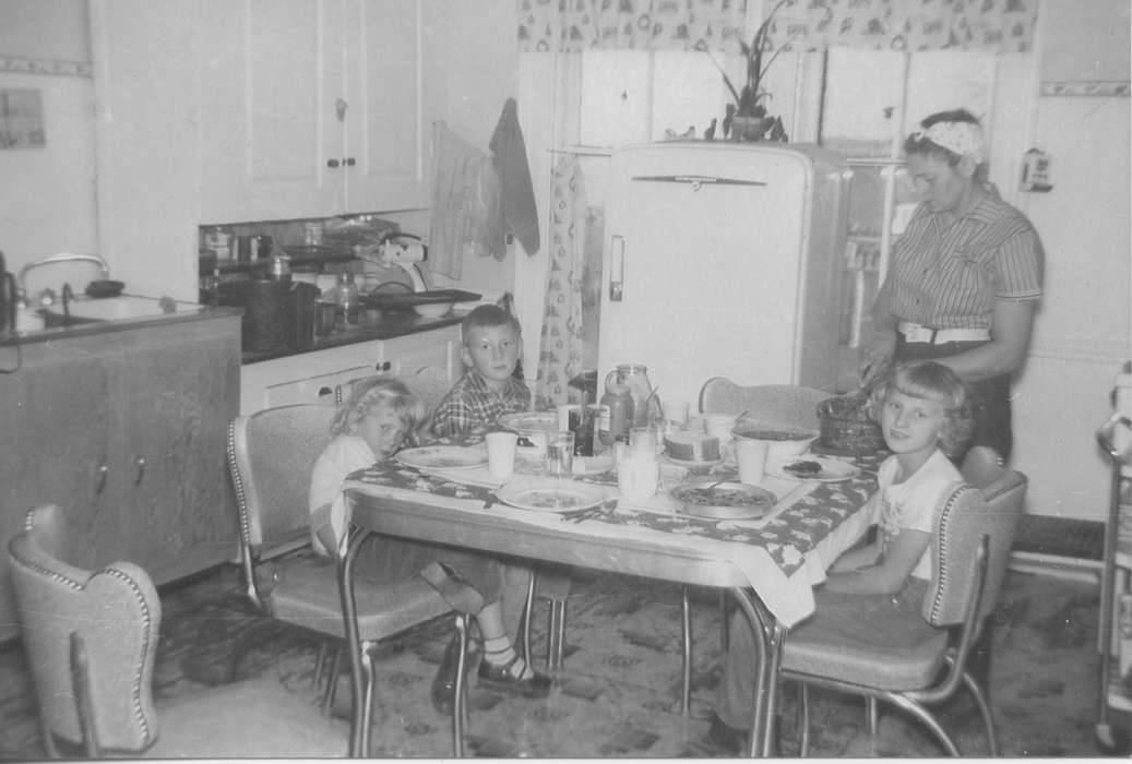 Edmund, Sharon, Ainsworth, IA, Iowa History, history of Iowa, Homes, family, kitchen, Iowa