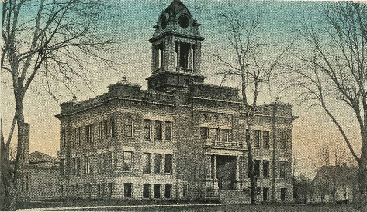 courthouse, Main Streets & Town Squares, Cities and Towns, Iowa History, history of Iowa, Dean, Shirley, Sibley, IA, Iowa