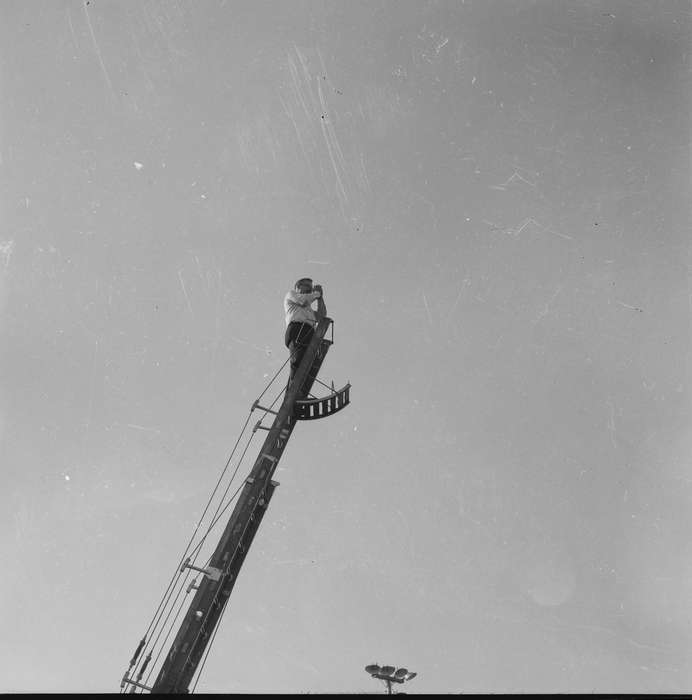 Iowa, IA, United States, Photos, historic, Labor and Occupations, Coon Rapids, history, ladder, ia, Coon Rapids Enterprise