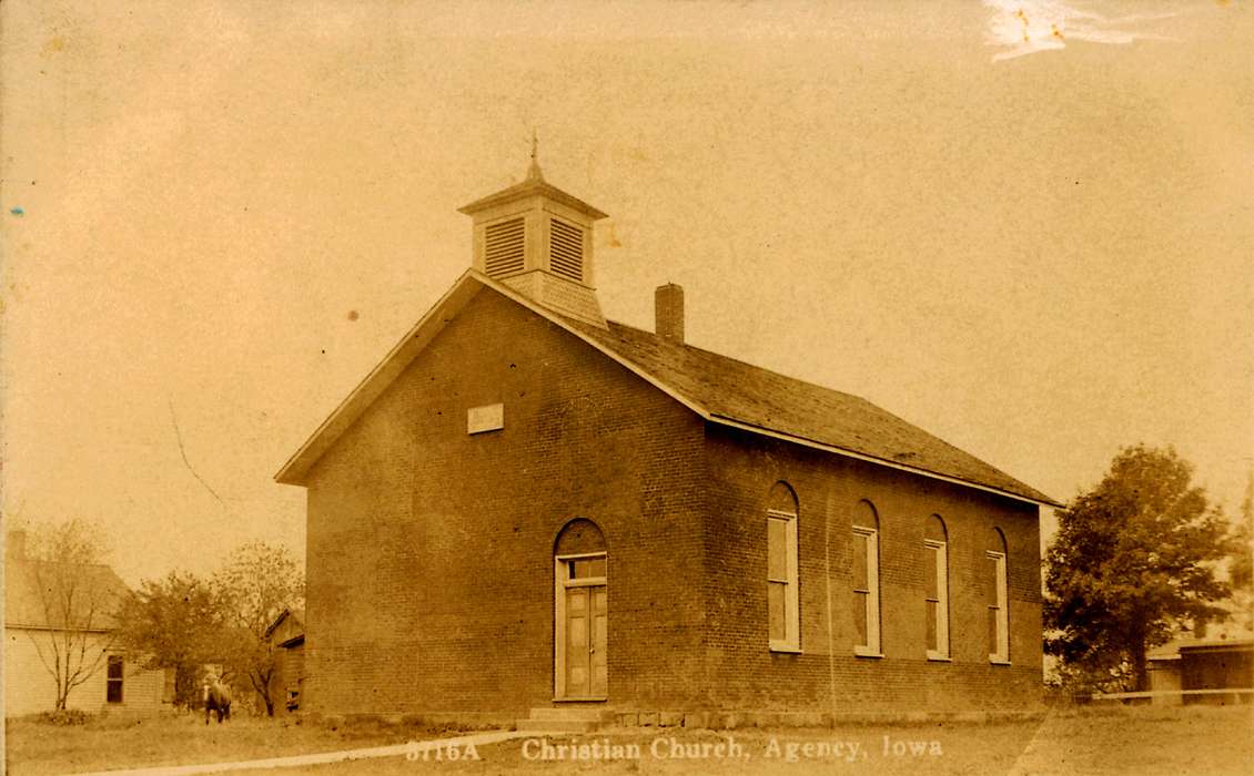 church, Lemberger, LeAnn, history of Iowa, Agency, IA, Religious Structures, Iowa, Iowa History