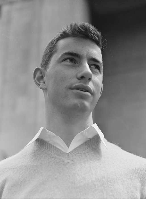 young man, history of Iowa, Portraits - Individual, sweater, Library of Congress, Iowa, Iowa History, short hairstyle, student