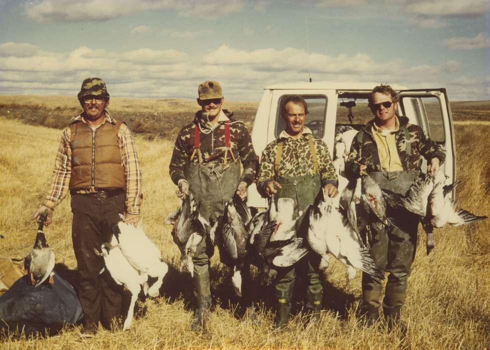hunting, bird hunting, Iowa History, snow geese, Portraits - Group, fowl, mallard, Kann, Rodney, Animals, bird, Iowa, Rugby, ND, history of Iowa, Outdoor Recreation