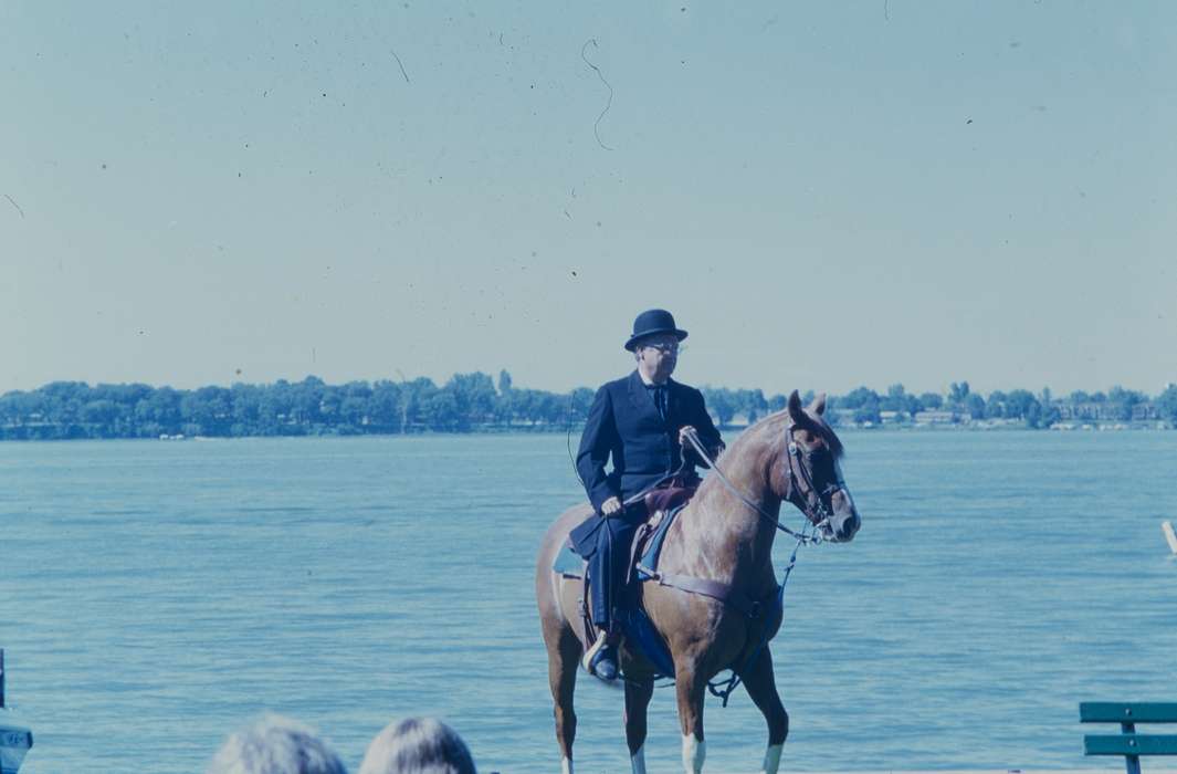 horseback riding, Animals, trees, hat, Western Home Communities, Iowa History, Lakes, Rivers, and Streams, outfit, Iowa, history of Iowa, Entertainment, horse