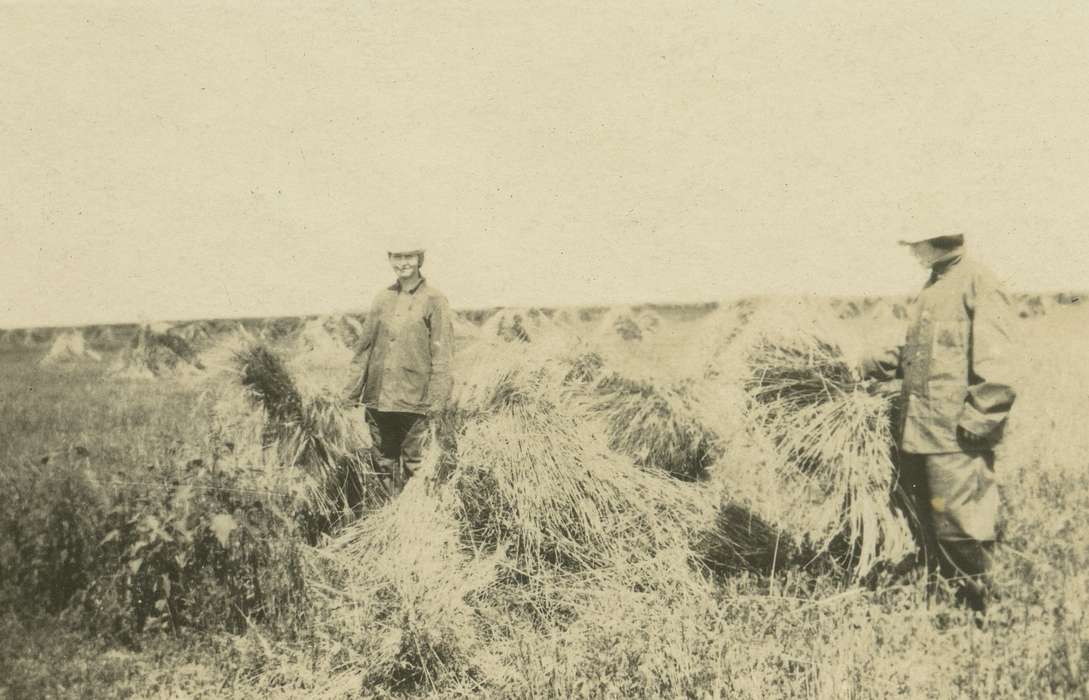 Black Hawk, field, Iowa, women, hay, history, farmers, O'Brink, Lisa, Waterloo, farming, farmer, ia, crops, historic, United States, Farms, straw, Photos, IA, Labor and Occupations